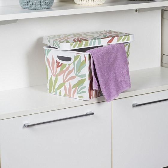 Коробка декоративная DECO&#39;S STOCKHOLM L modern leaves 22л