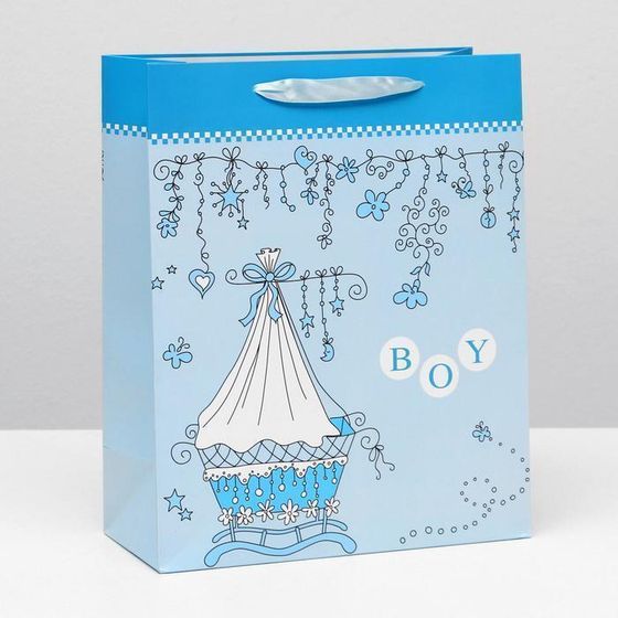 !09 Пакет (набор 2 штуки) ламинированный &quot;Колыбельная&quot; 26 x 32 x 12 см.