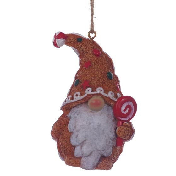 Фигурка декоративная подвесная &quot;Гном&quot;,  L5 W3,5 H7 см, 2в.