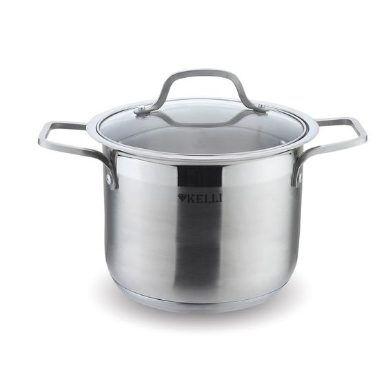 Кастрюля Kelli KL-4228 20л стек.кр серебристый