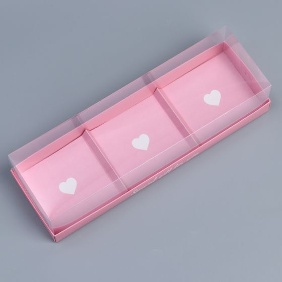 !09 Комплект из 3-х штук микс: Коробка кондитерская, упаковка, Gift, 22 х 8 х 13,5 см. (1 штука)+ Коробка кондитерская для муссовых пирожных «Сердечки», 27 х 8.6 х 6.5 см. ( 2 штуки)