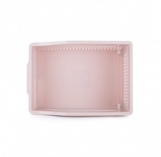 Контейнер Лофт на колесах широкий 305х210х125мм пудра