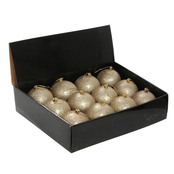 Набор из 12шт Украшение новогоднее Шар &quot;Алмазная роскошь&quot;, D 8 см, L35 W27 H8,5 см