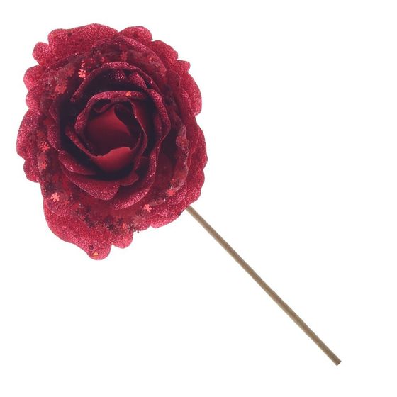 Цветок искусственный &quot;Роза&quot;, L11 W11 H27 см