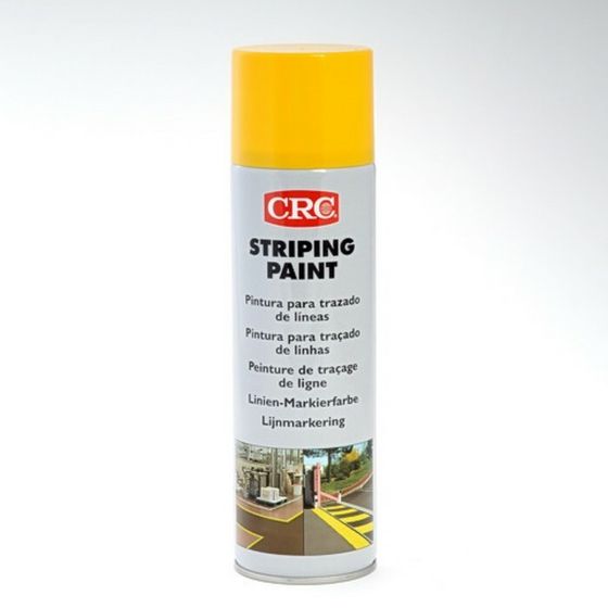 Краска для маркировки и разметки CRC Striping paint yellow, аэрозоль, 500 мл