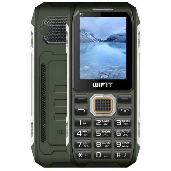 Сотовый телефон Wifit WIPHONE F1, 2.4&quot;, 2 sim, 32Мб, 2000 мАч, зеленый