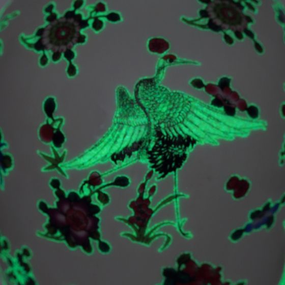 Ваза светящаяся в темноте, 2100 мл, L12,5 W12,5 H22 см