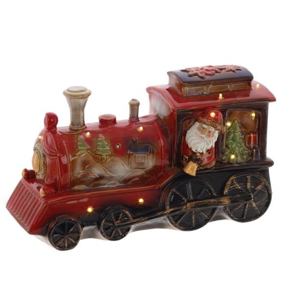 Фигурка декоративная &quot;Поезд&quot; с подсветкой, L34 W14 H21 см, ААА 3шт н/п