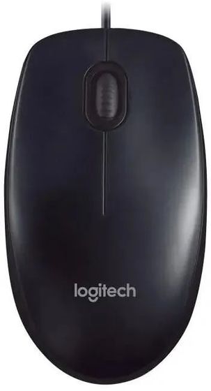 Мышь Logitech M90 черный оптическая проводная (1000dpi) (910-001795)