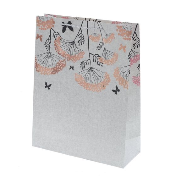 Пакет подарочный (бумага 210г/м2, блок микс 12шт), L31 W12 H40 см, 4в.