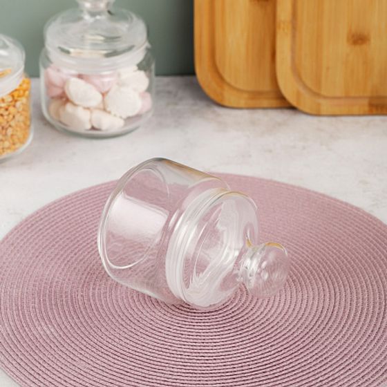 Банка для продуктов КЛУБ 0.5л с крышкой