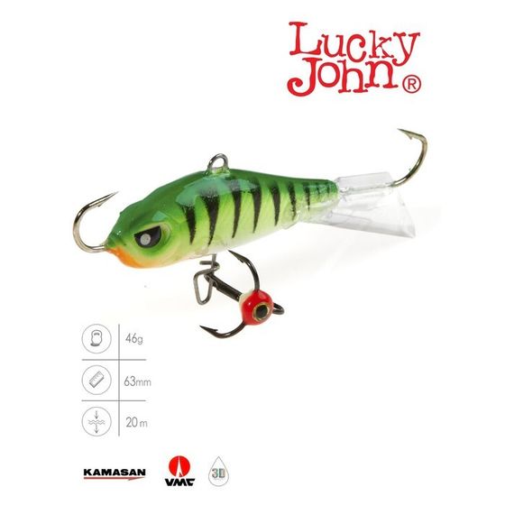 Балансир Lucky John BALTIC 6 + тройник, 6 см, цвет 24 блистер