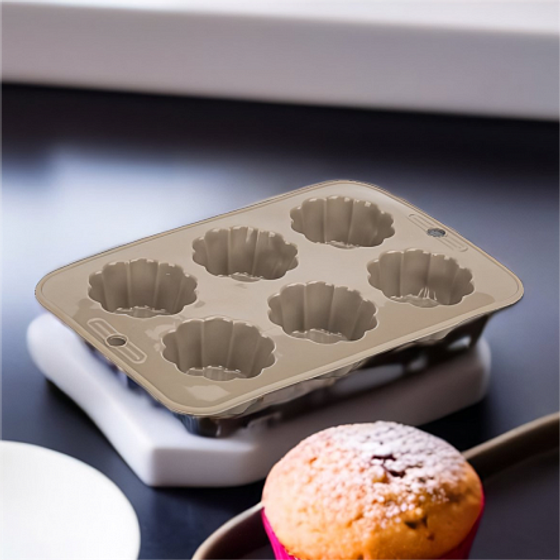 Форма для маффинов GRACE 6шт