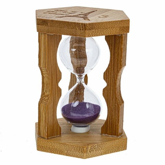 Часы песочные (3 мин.), Д7,5 Ш6,5 В10 см, 4в.