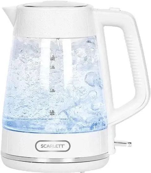 Чайник электрический Scarlett SC-EK27G104 1.7л 2200Вт белый