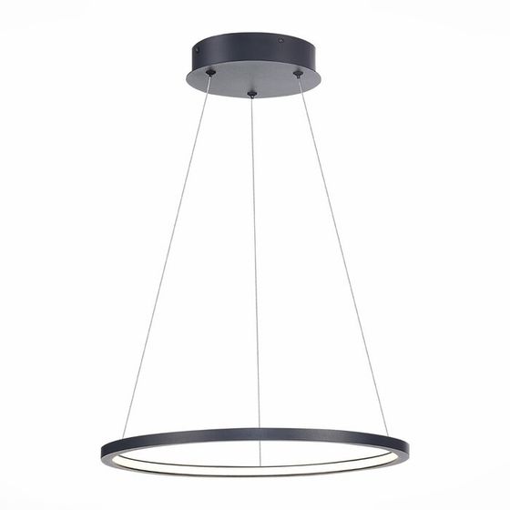 Светильник подвесной St Luce. ST603.443.22. 1х22 Вт, LED, 4000K, 1430 Lm, 40х40 см, цвет чёрный