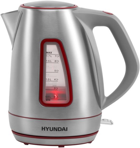 Чайник электрический Hyundai HYK-S3601 1,7л 2000Вт серебристый