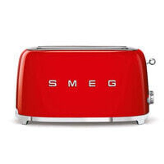 Smeg TSF02RDEU тостер 4 ломтик(а) Красный 1500 W