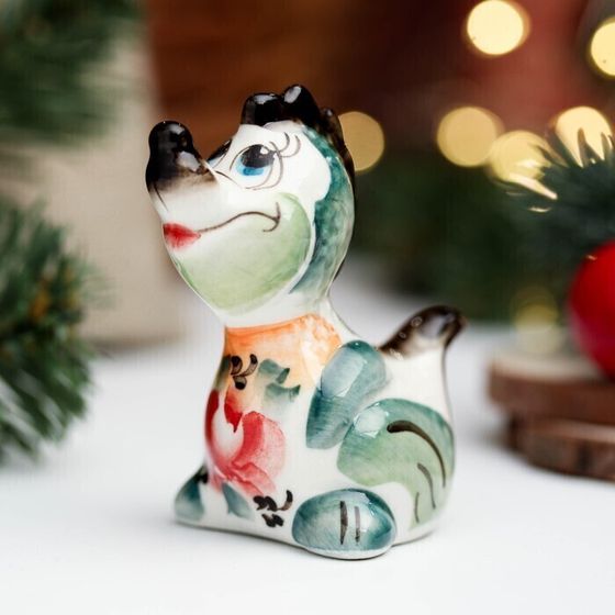 !09 Сувенир (набор 2 штуки) &quot;Дракоша&quot;, гжель, цветной