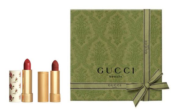 GUCCI Pouring Color Velvet Lip Balm Makeup Sets Glossy Lip Luster And Radiance Three-Piece Set