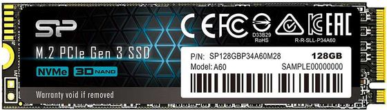 Накопитель SSD 128Gb Silicon Power PCI-E 3.0 x4 M.2 2280 SP128GBP34A60M28 M-Series