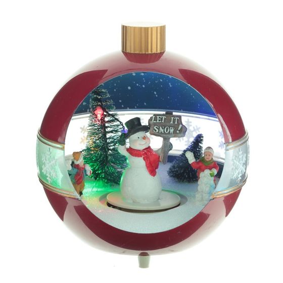 Фигурка декоративная &quot;Рождество&quot; (4 мелодии, подсвет, движ, 3xAA н/п, +USB), L17 W15 H1