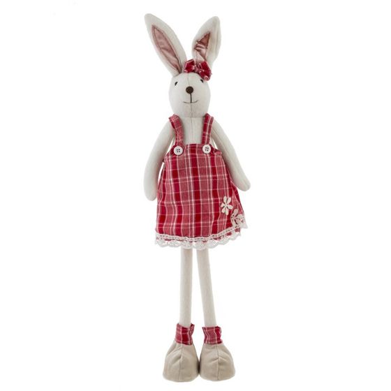 Игрушка набивная &quot;Заяц/Зайка&quot;, L14 W9 H61/28 см, 2в.