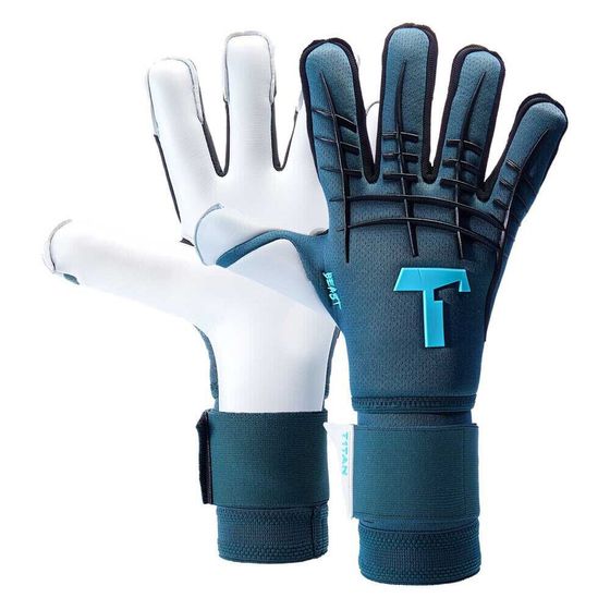 T1TAN Petrol Beast 3.0 goalkeeper gloves with finger protection