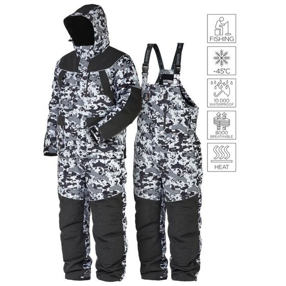 Костюм Norfin EXPLORER 2 CAMO HEAT 05, зимний, размер XXL