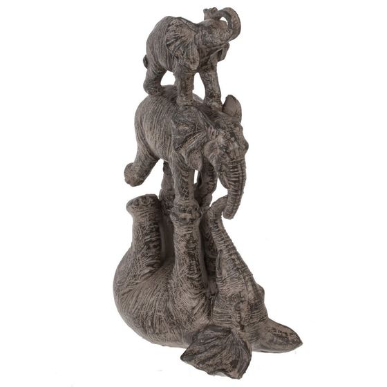 Фигурка декоративная &quot;Слоны&quot;, Д15 Ш7,5 В25 см