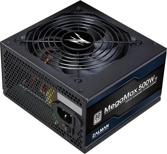 Блок питания 500W ATX Zalman ZM500-TXII V2 12cm fan 20+4pin 4+4pin 2xPCI-E 6xSATA 3xMolex RTL