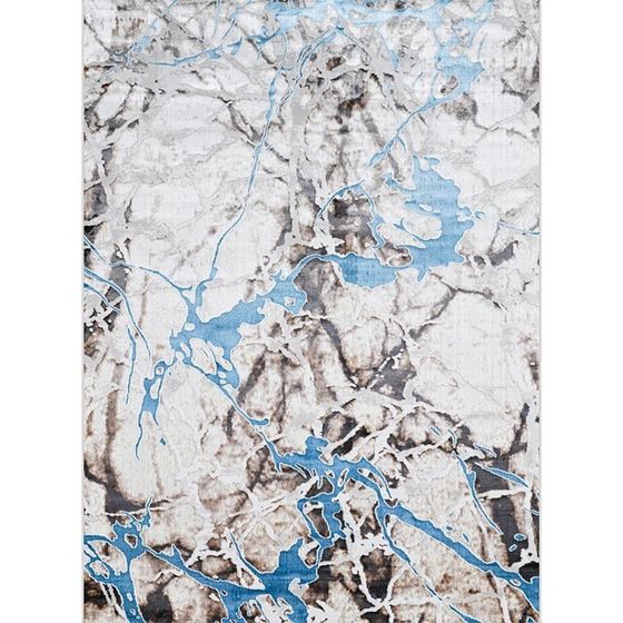 Ковёр прямоугольный Roma 37891A, размер 150x300 см, цвет blue fls / beige fls