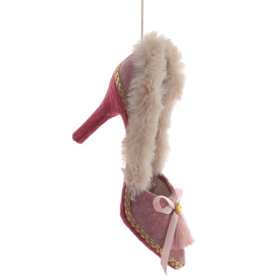 Украшение новогоднее  &quot;Туфелька&quot; ,L16,5 W6 H11 см, 4в.