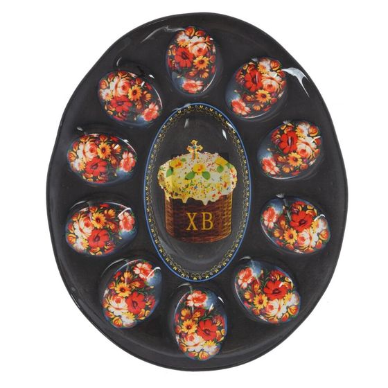 Тарелка для 10-ти яиц, L20,5 W24,5 H1,5 см