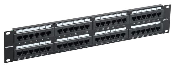 Патч-панель ITK PP48-2UC5EU-K05-G 19&quot; 2U 48xRJ45 кат.6 UTP