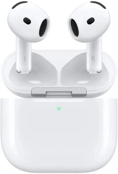 Гарнитура вкладыши Apple A3055,A3056,A3059 AirPods 4 ANC беспроводные белый (MXP93LL/A)