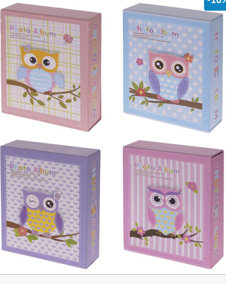 !09 Фотоальбом на 40 фотографий 10х15 см, L14 W5 H17 см, 1 вид из 4 - не набор