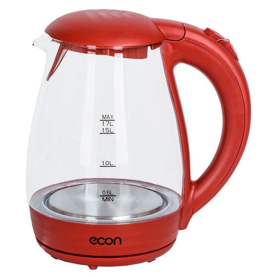 Чайник электрический Econ ECO-1739KE 1,7л 2200Вт красный