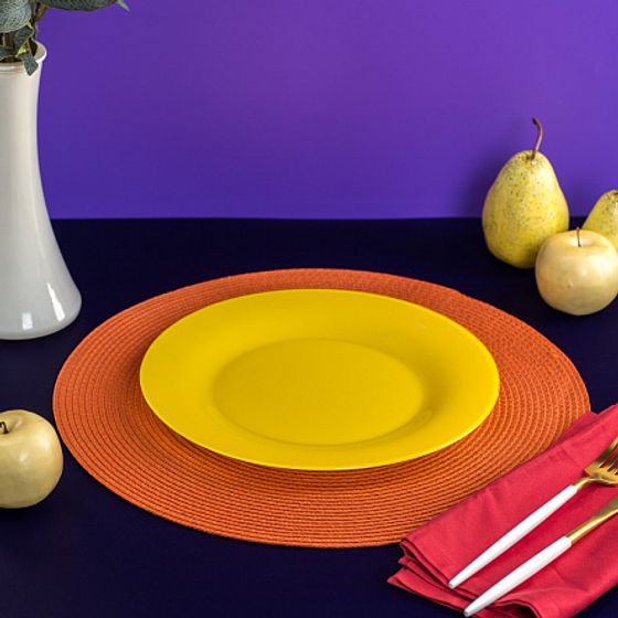 Тарелка обеденная АМБИАНТЭ ЙЕЛЛОУ 25см