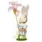 Фигурка декоративная "Зайка с цветком", L12 W10,5 H39 см