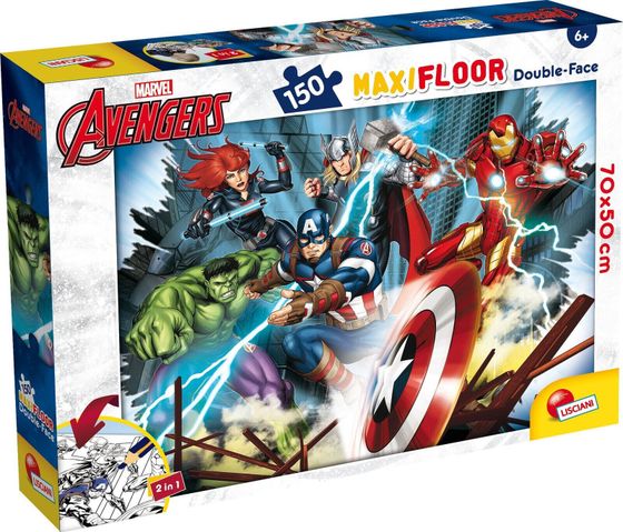 Lisciani LISCIANI MARVEL PUZZLE DF MAXI FLOOR 150 МСТИТЕЛИ