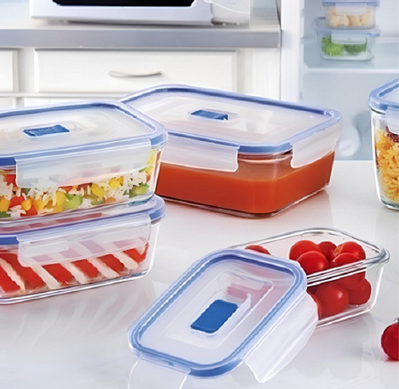 Контейнер ПЮРБОКС АКТИВ НЕОН РОЗОВЫЙ 820мл прямоугольный