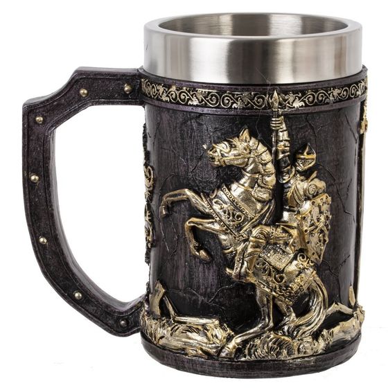 Кружка &quot;Рыцарь&quot;, 600 мл, L15 W11 H14,5 см