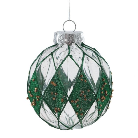Набор из 9шт Украшение новогоднее &quot;Шар&quot;, D8см, L24,6 W8 H24,6см