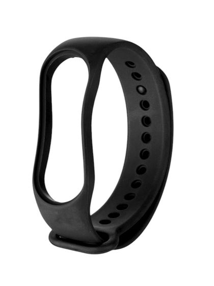 Ремешок Luazon для фитнес-браслета Mi Band 5/6/7, черный