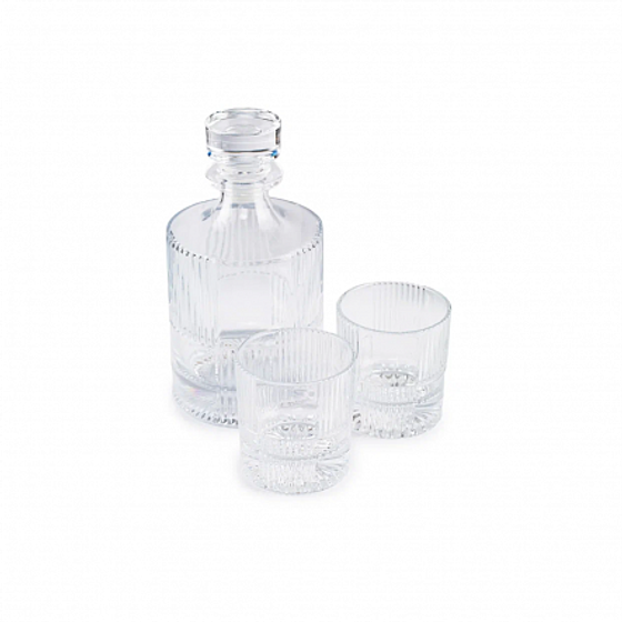 Набор из 3-х предметов DANDY(штоф 1л2 стакана для виски 290мл)