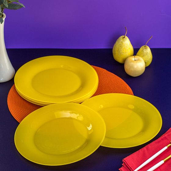 Тарелка обеденная АМБИАНТЭ ЙЕЛЛОУ 25см