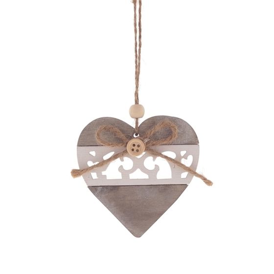 Украшение новогоднее &quot;Сердце&quot;, L8 W0,7 H8,5 см, 2в.