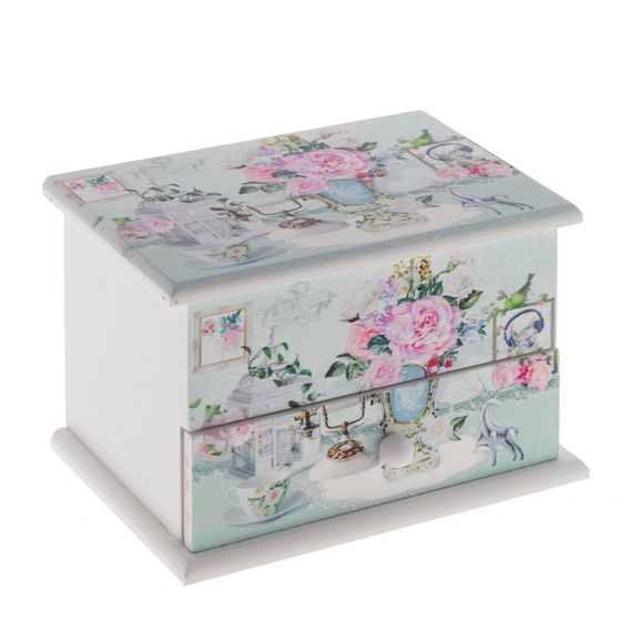 Шкатулка для украшений музыкальная, Д13 Ш9,5 В9,5 см