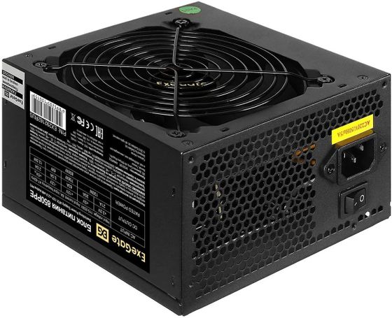 Блок питания 850W ATX ExeGate 850PPE 12cm fan 24pin 2x(4+4)pin 4xPCI-E 6xSATA 3xIDE (EX292162RUS)